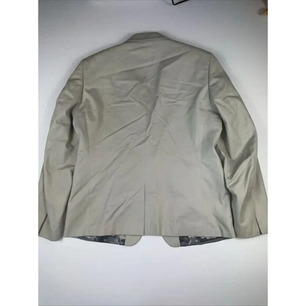 Michael Kors Men's Gray Snap Button Cotton‎ Sports Blazer